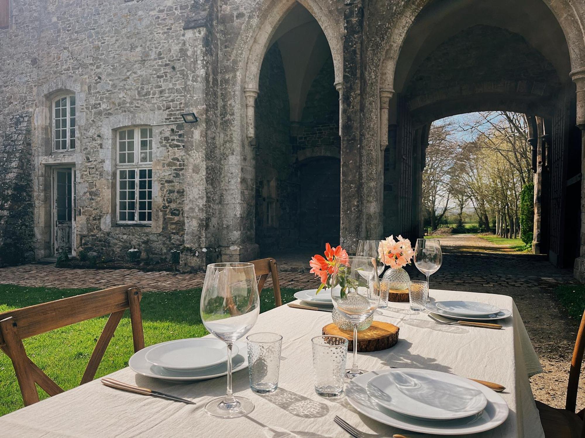 Bed and Breakfast Abbaye De Blanchelande Neufmesnil Exterior foto